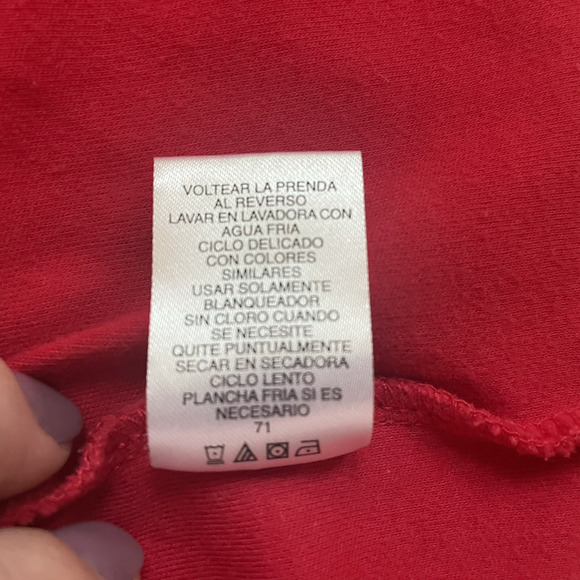 Mercer Street Studio Shirt Women Extra Large Red Christmas Cats Applique Holiday - Picture 13 of 13